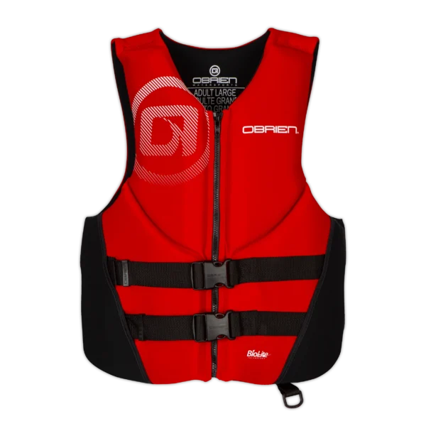 Chaleco salvavidas tradicional RS de O'Brien para hombre, color rojo