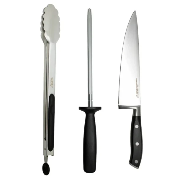 Set parrillero Wayu 3 piezas con estuche