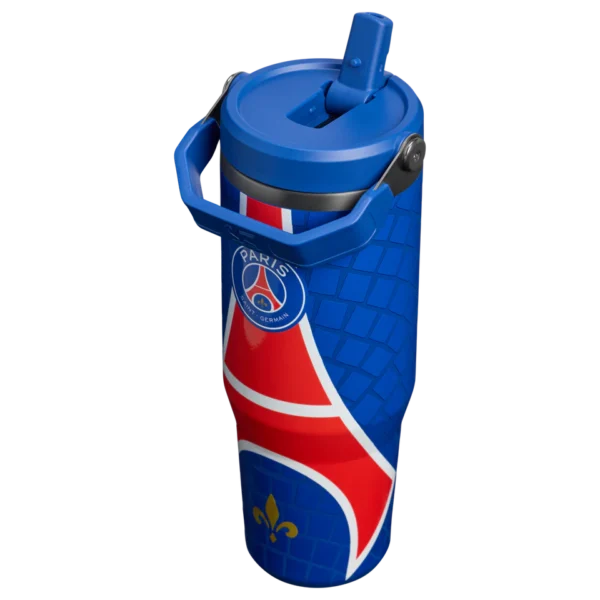 Web_PNG_Square-TheIceFlowFlipStraw2.0Tumbler30OZ-PSGNouveau-HeroBack Stanley 1913 x Paris Saint-Germain IceFlow™ Flip Straw 2.0 Tumbler | 0.89L