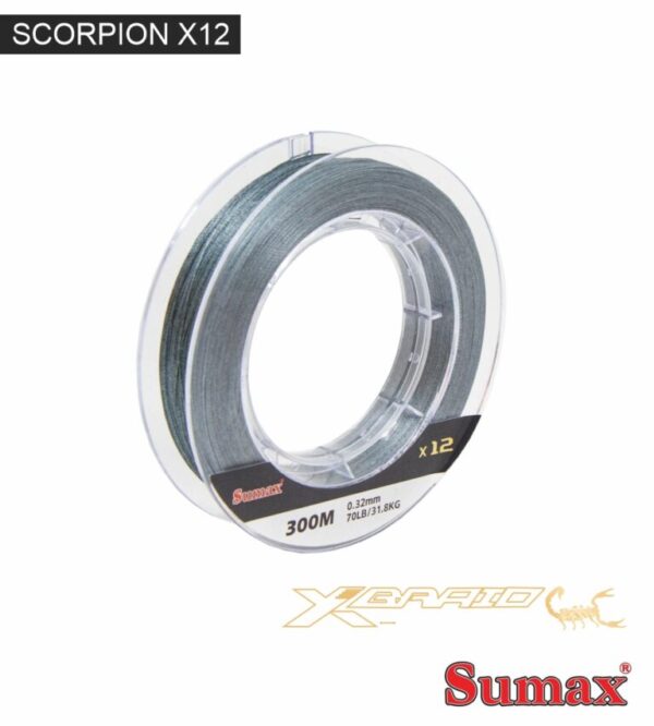 Multifilamento Sumax – Scorpion 300m-23mm-X12