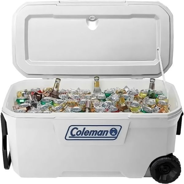 CONSERVADORA COLEMAN 100QT MARINE CON RUEDAS