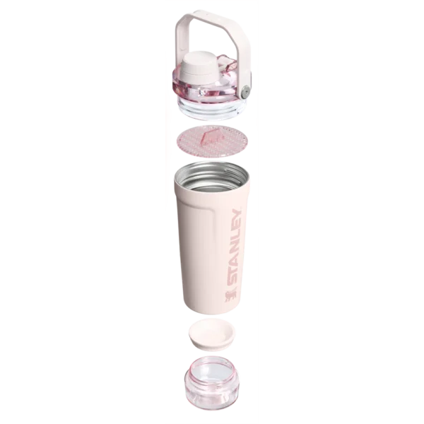 Web_PNG_Square-The_Vitalize_Shaker_20OZ_-_Rose_Quartz_-_Hero_Exploded2 Stanley Shaker Bottle | 591 ml